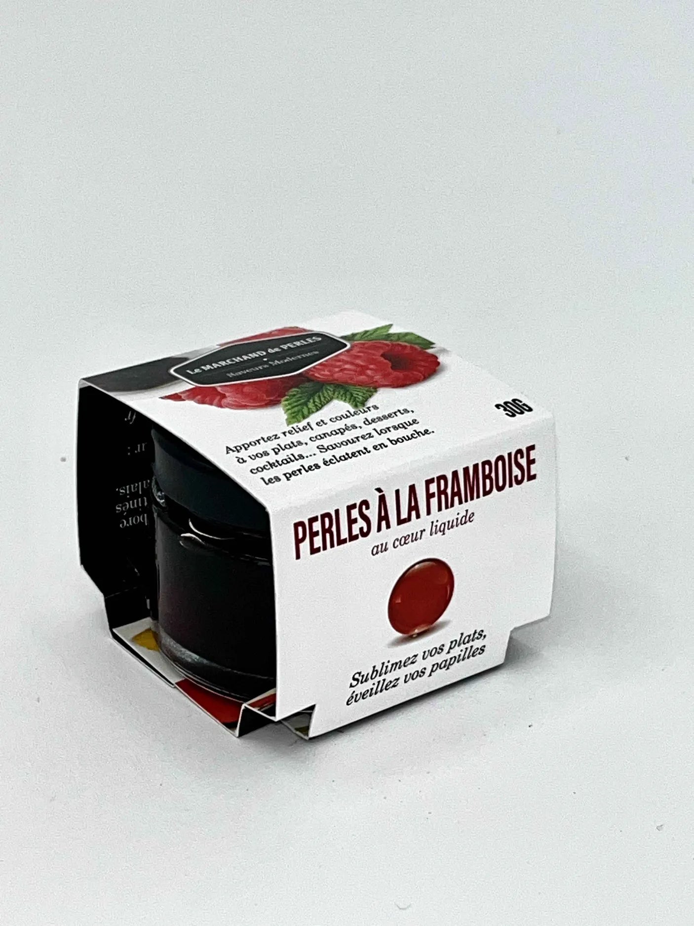 🫧 Perles Framboise Cœur Liquide – Cuisine Moléculaire