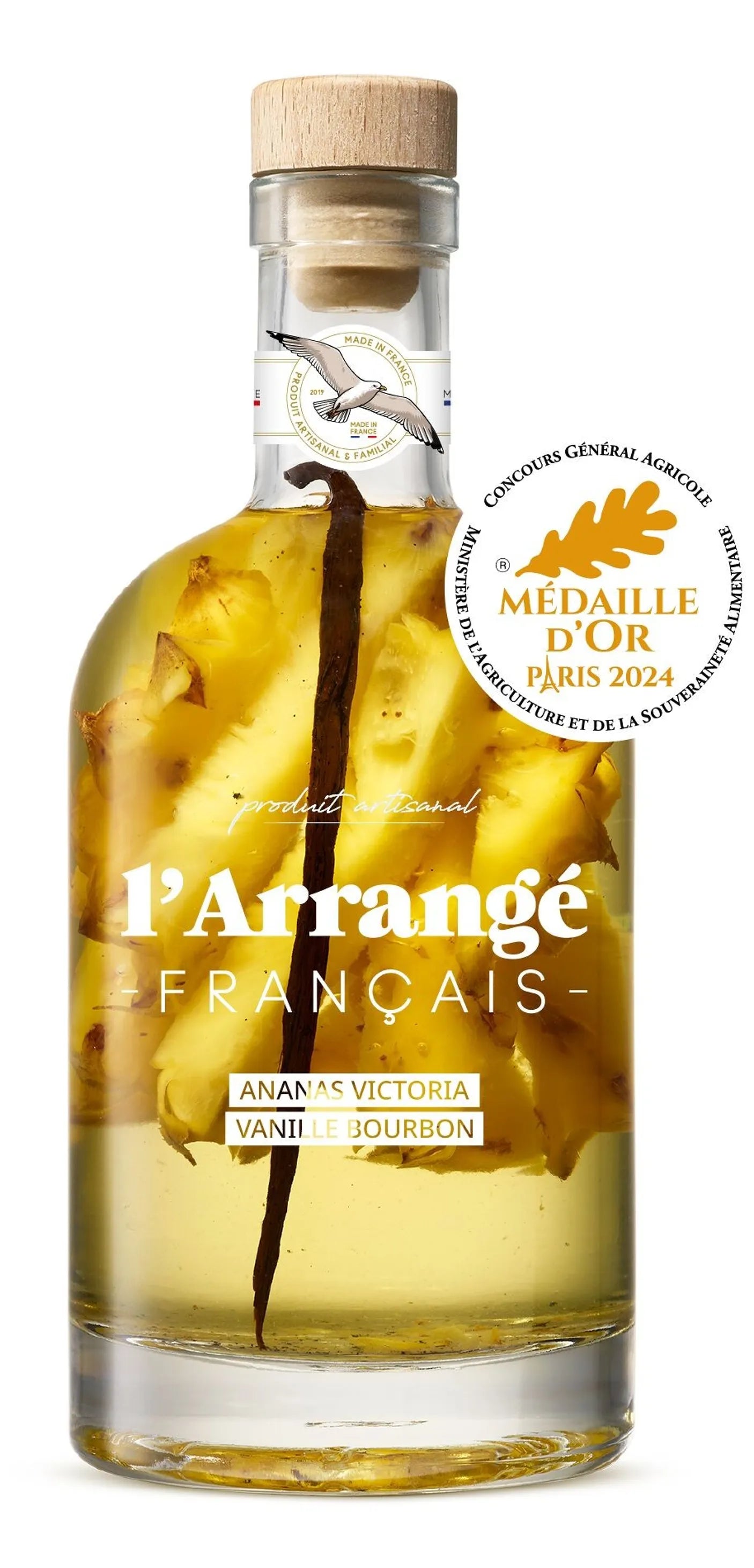 Rhum Arrangé Ananas Victoria & Vanille Bourbon 70cl – Médaille d'Or 2024